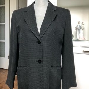 Charcoal Talbots  blazer. 2 button, 2 pocket. Like new